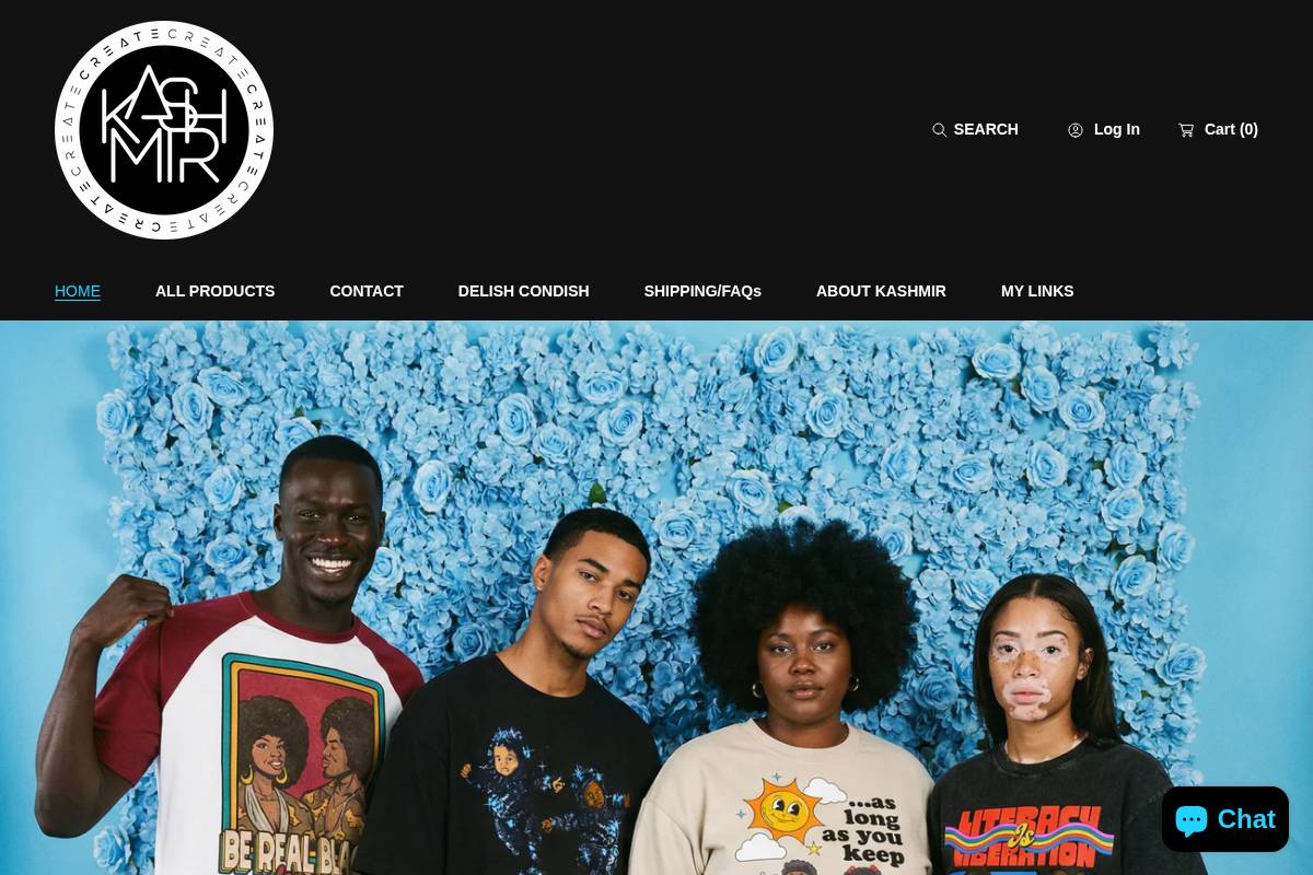 kashmirviii.com homepage screenshot