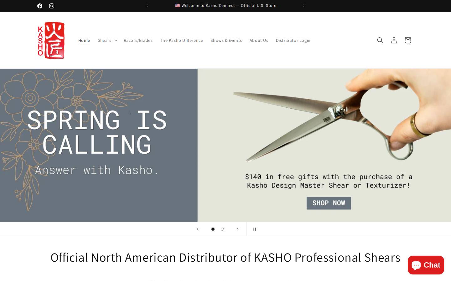 kashoconnect.com homepage screenshot