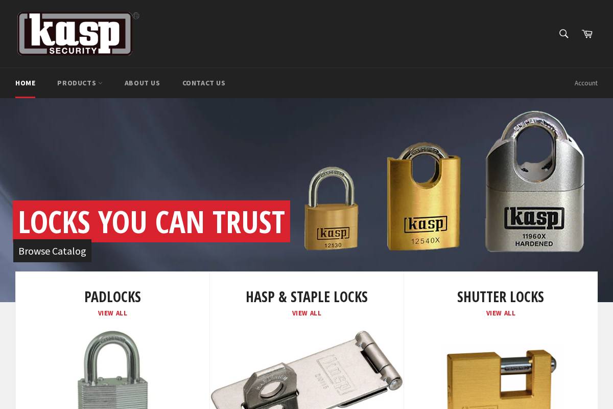 kasp-security.ca homepage screenshot