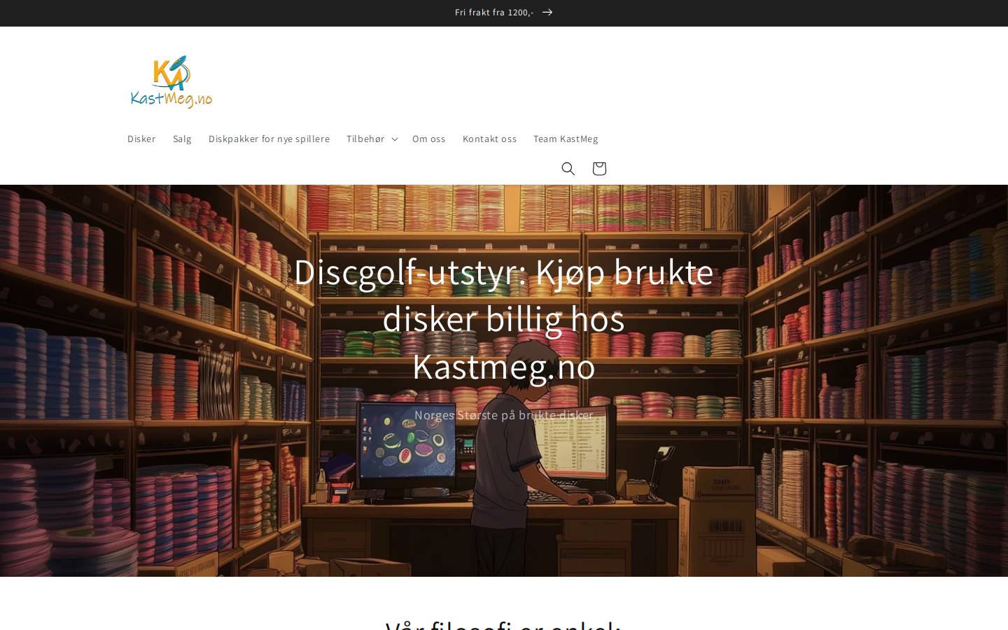 Kastmeg homepage screenshot