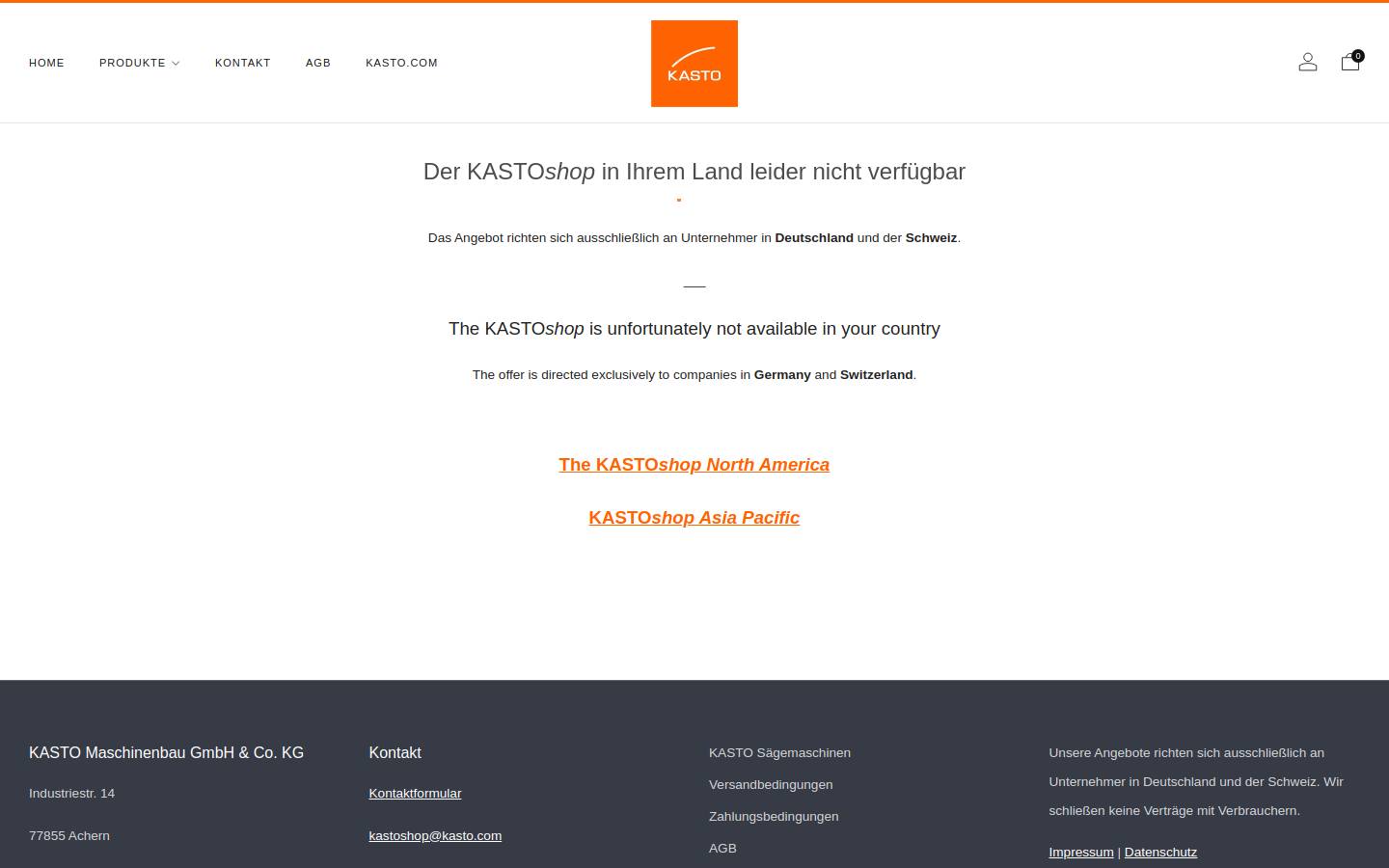kastoshop.net homepage screenshot
