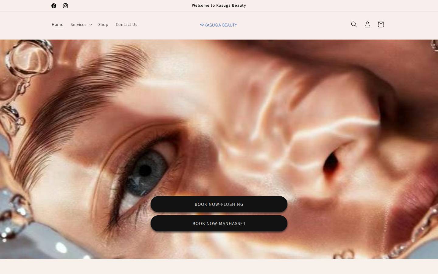 kasugabeauty.com homepage screenshot