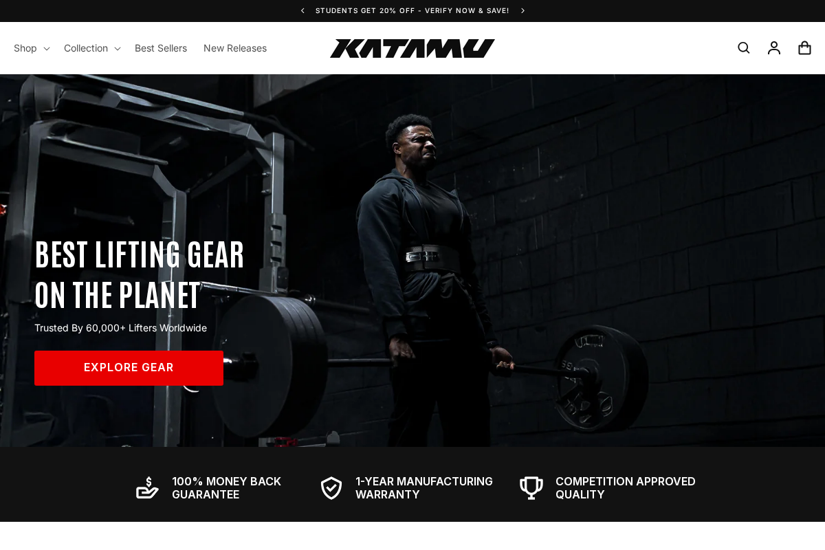 Katamu homepage screenshot
