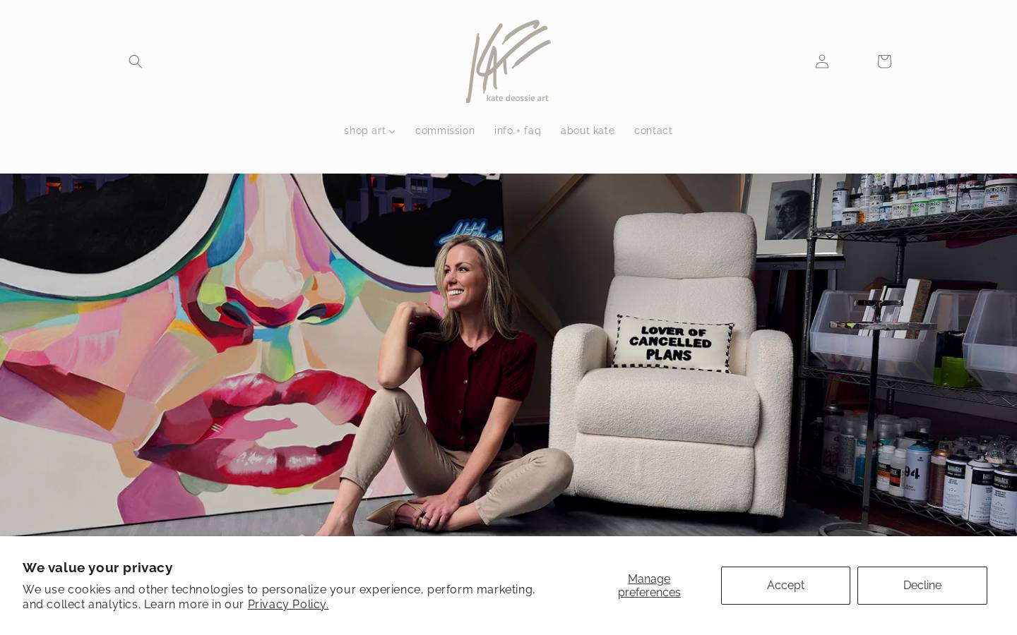 katedeossieart.com homepage screenshot