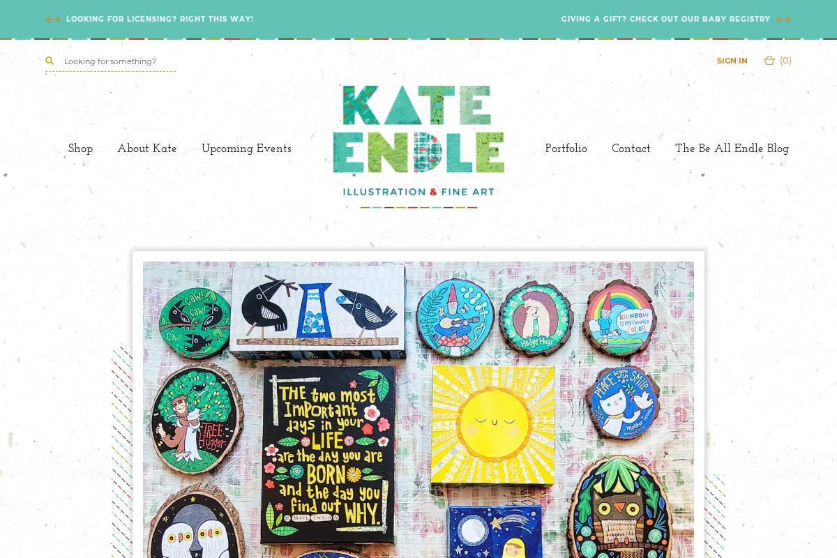 kateendle.com homepage screenshot