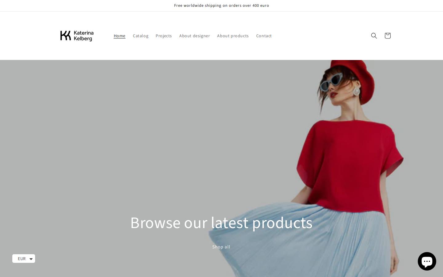 Katerina Kelberg homepage screenshot