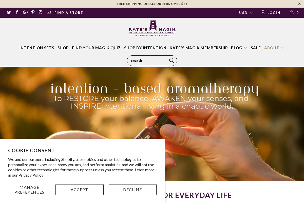 katesmagik.com homepage screenshot