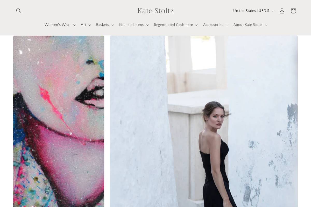katestoltz.com homepage screenshot