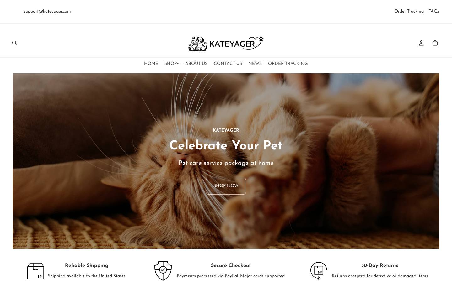 kateyager.com homepage screenshot
