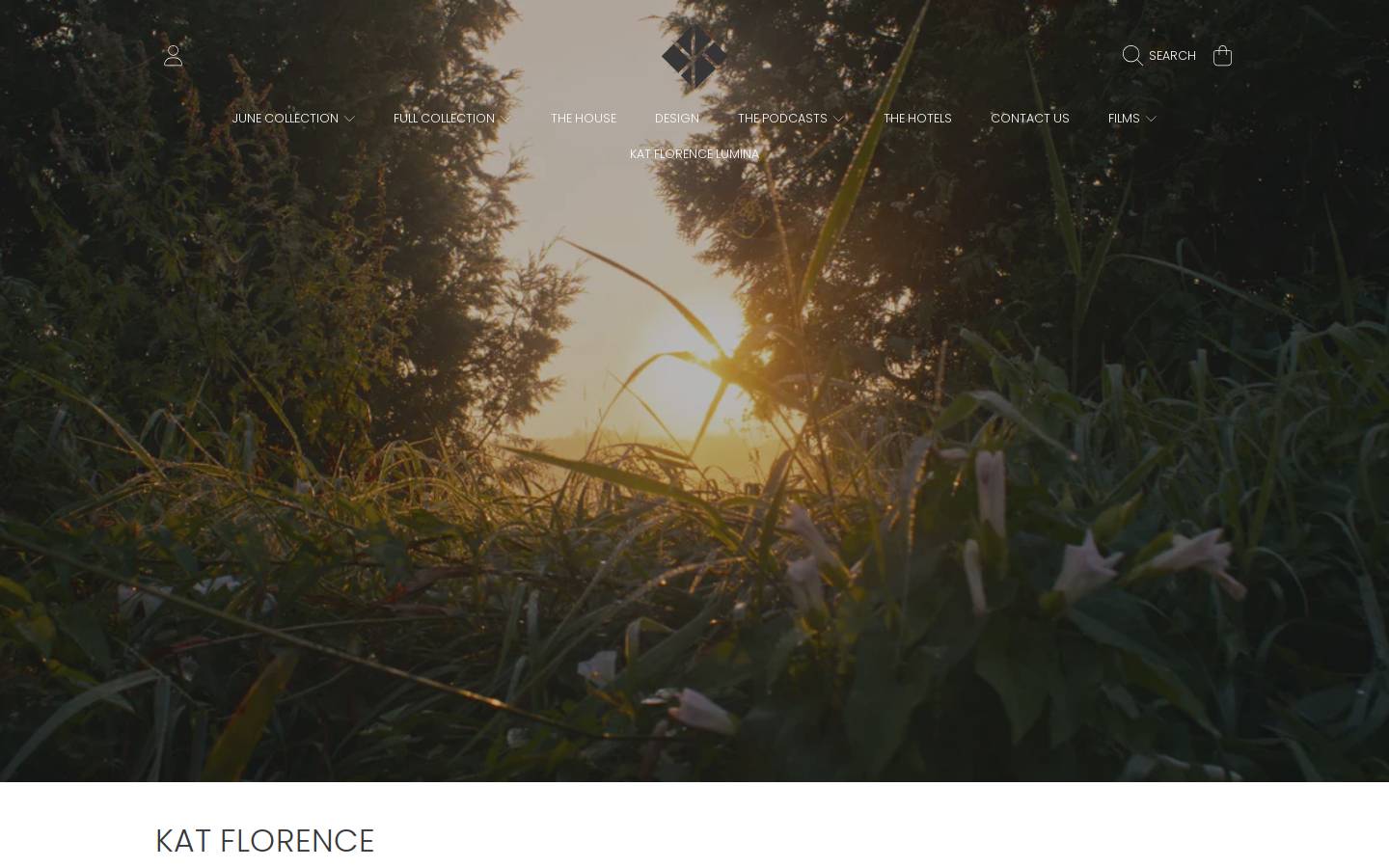 Kat Florence homepage screenshot