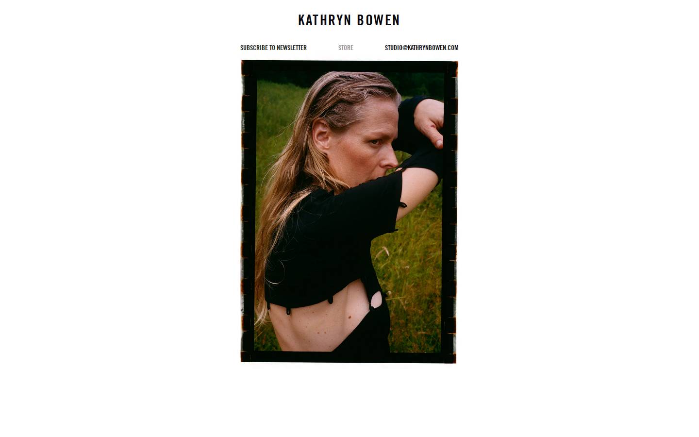 kathrynbowen.com homepage screenshot