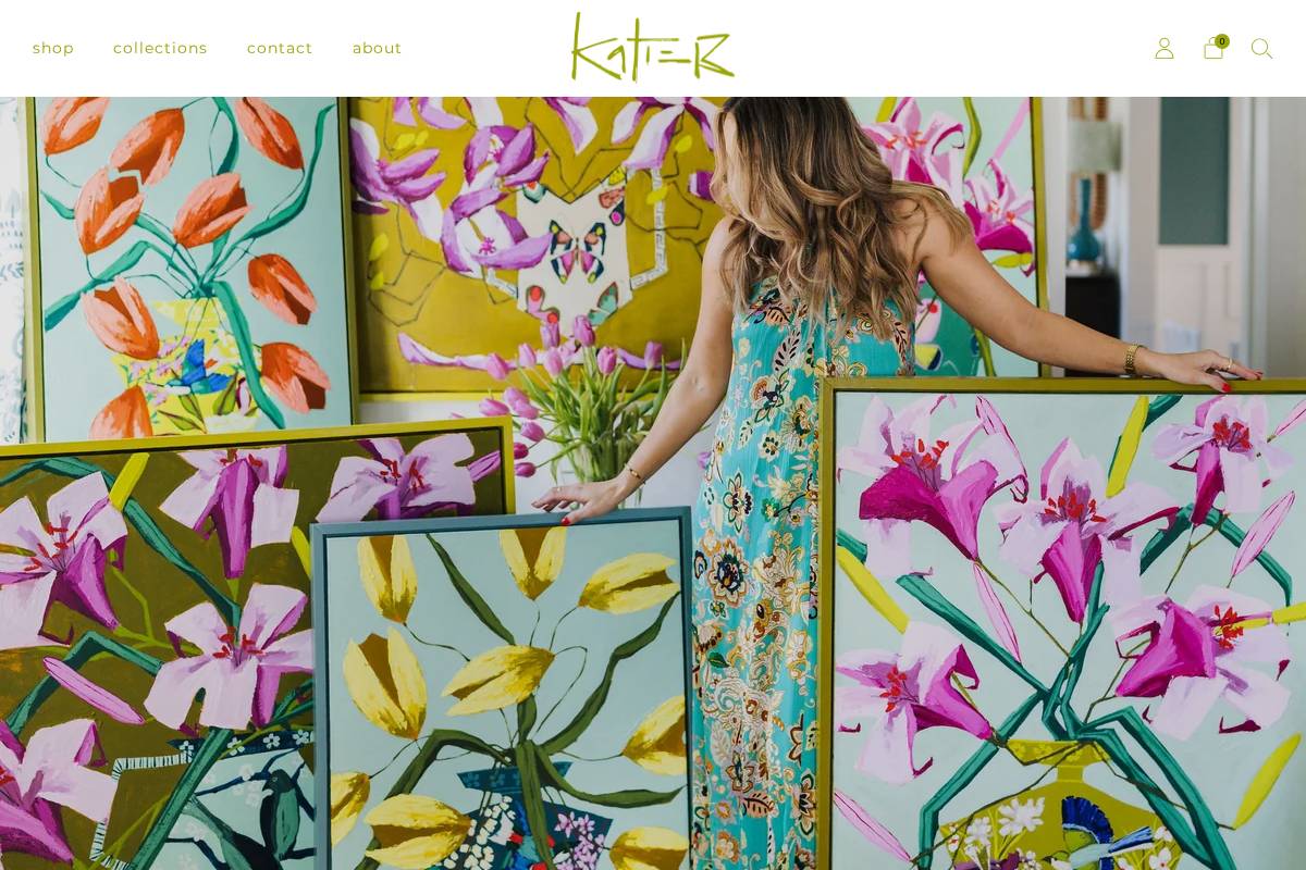 katiebrownart.com homepage screenshot
