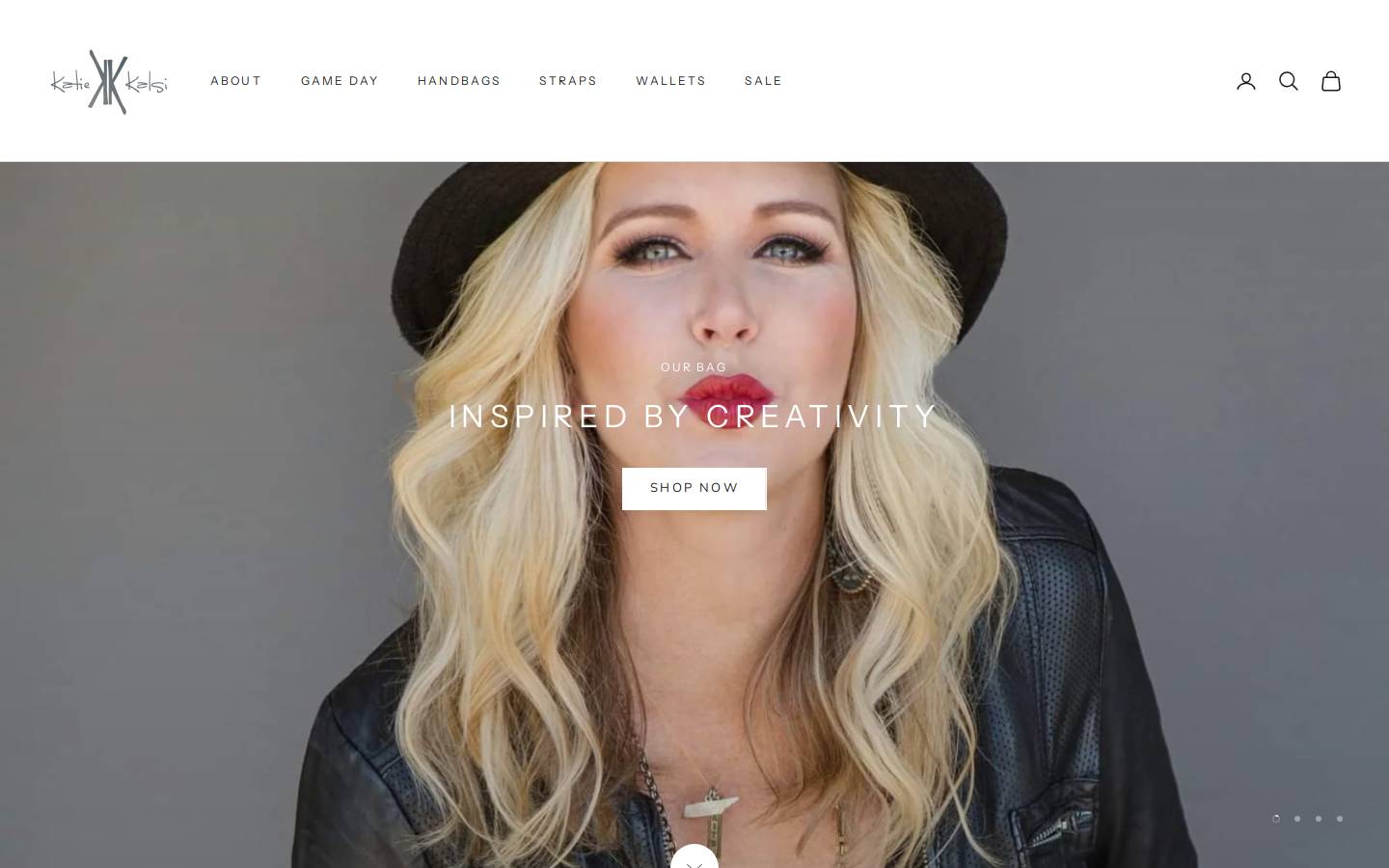 katiekalsi.com homepage screenshot