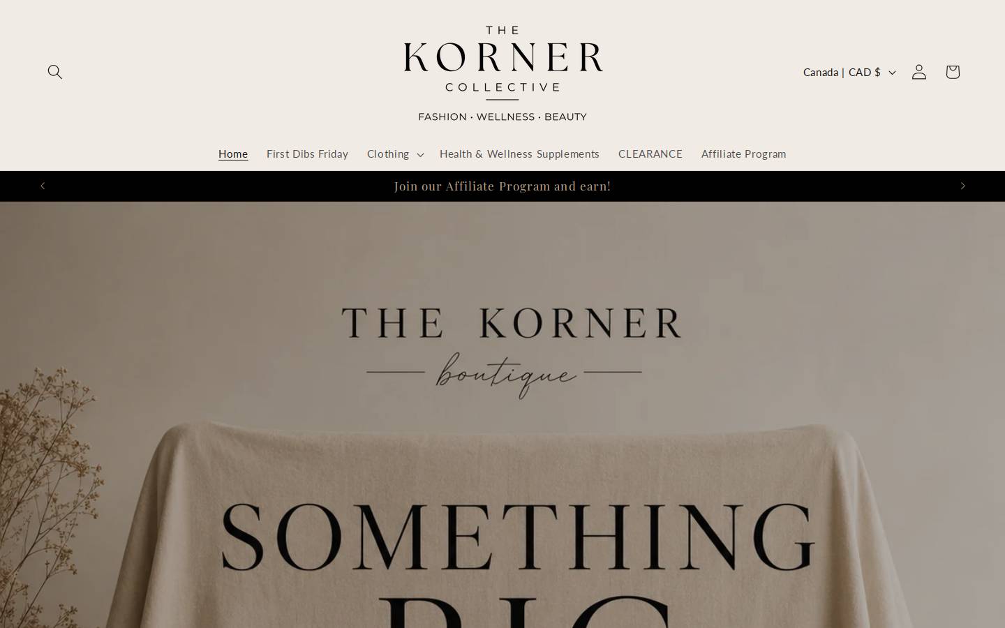 katieskorner.ca homepage screenshot
