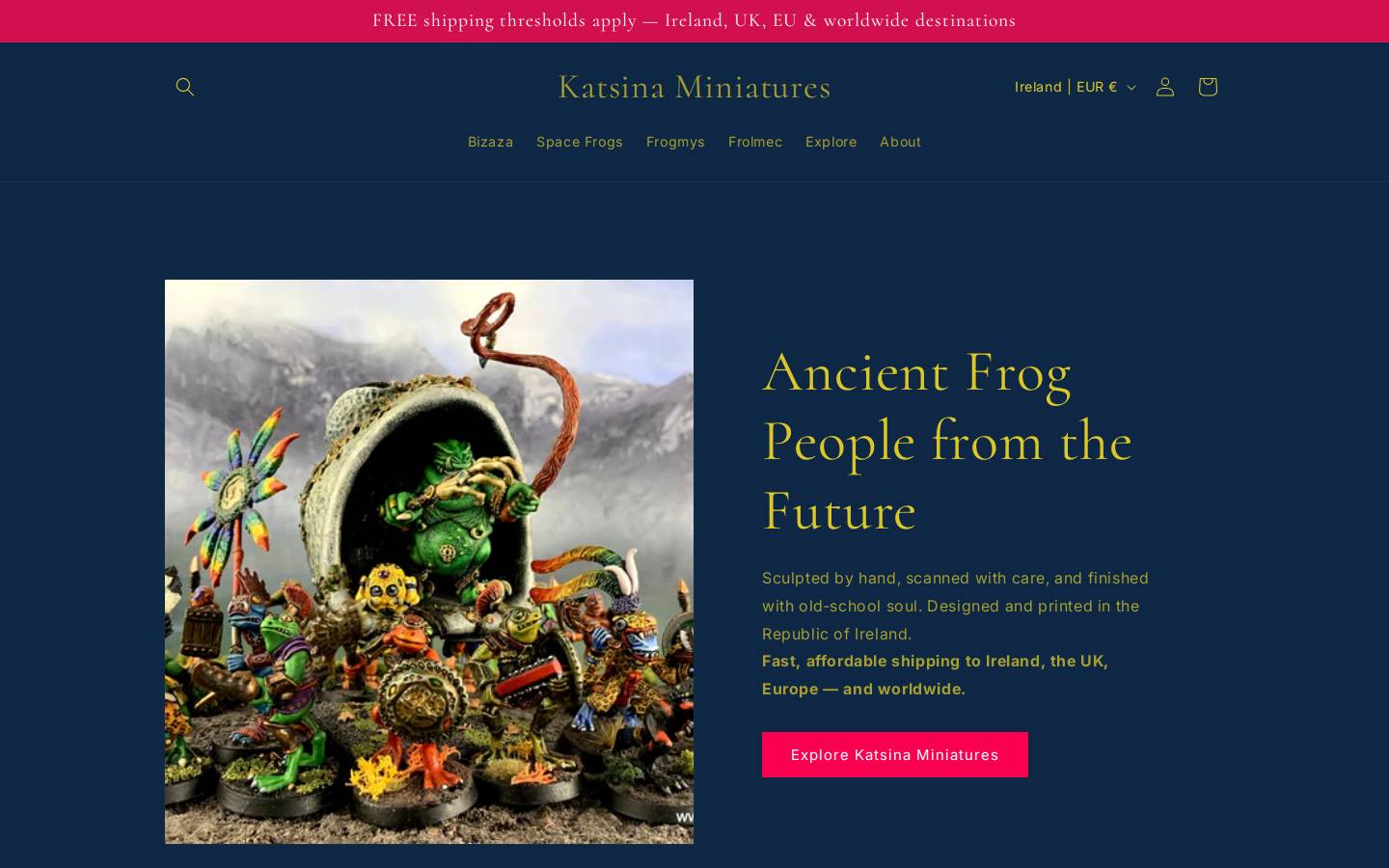katsinaminiatures.com homepage screenshot
