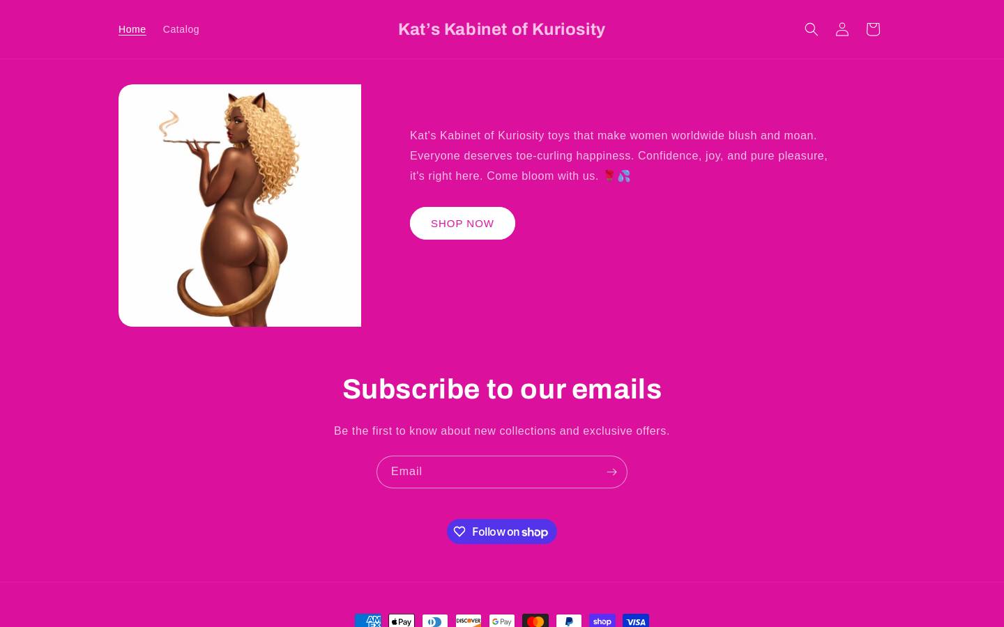 katskabinet.com homepage screenshot