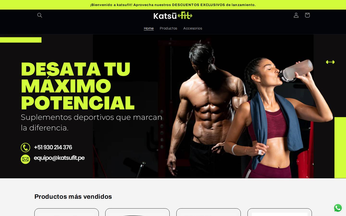 katsufit.pe homepage screenshot