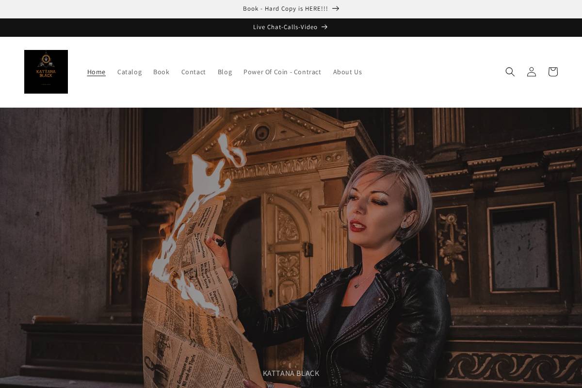 kattanablack.com homepage screenshot