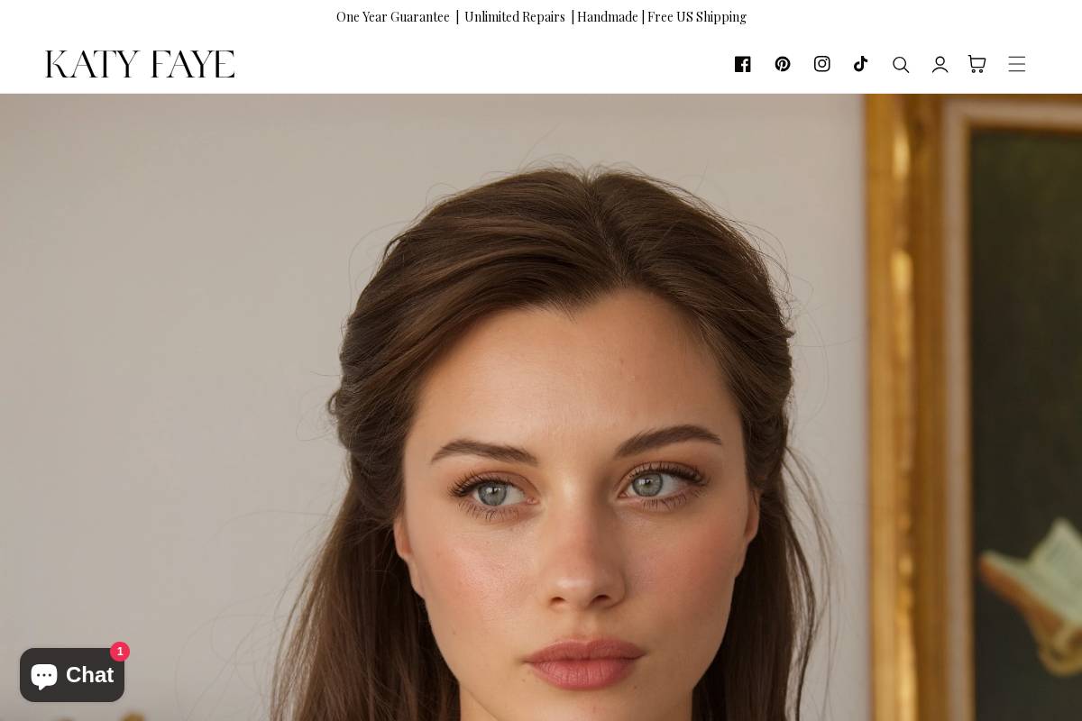 katyfaye.com homepage screenshot