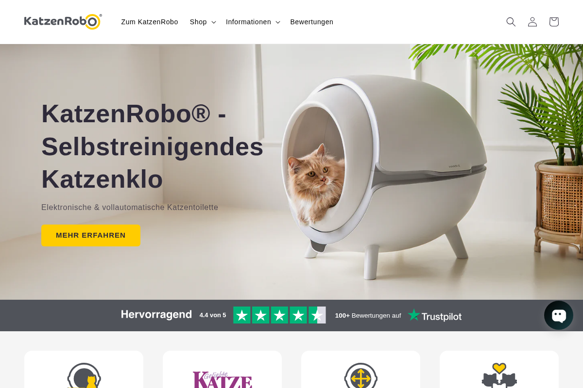 KatzenRobo.de homepage screenshot