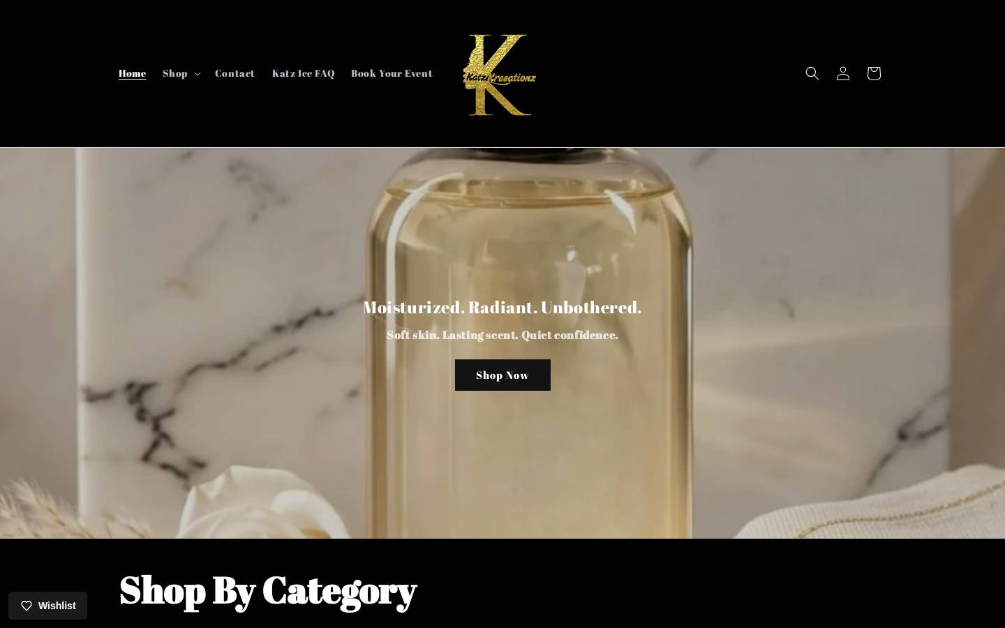katzkreeationz.com homepage screenshot