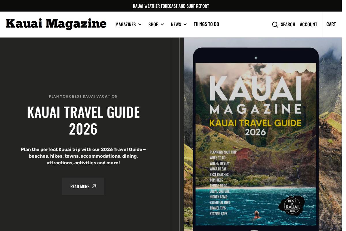 kauaimagazine.com homepage screenshot