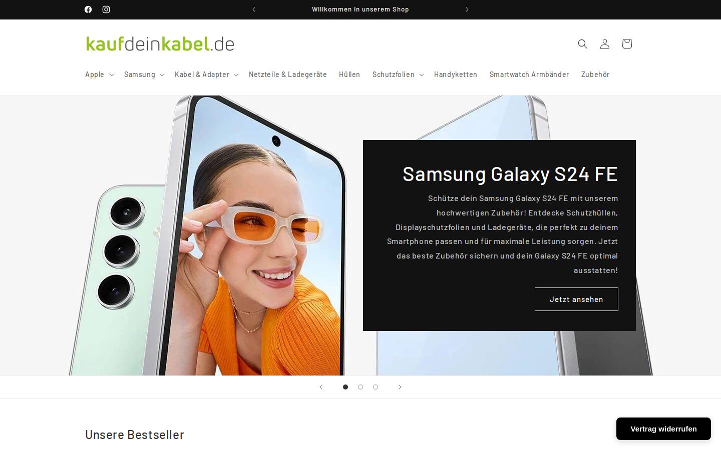 kaufdeinkabel.de homepage screenshot