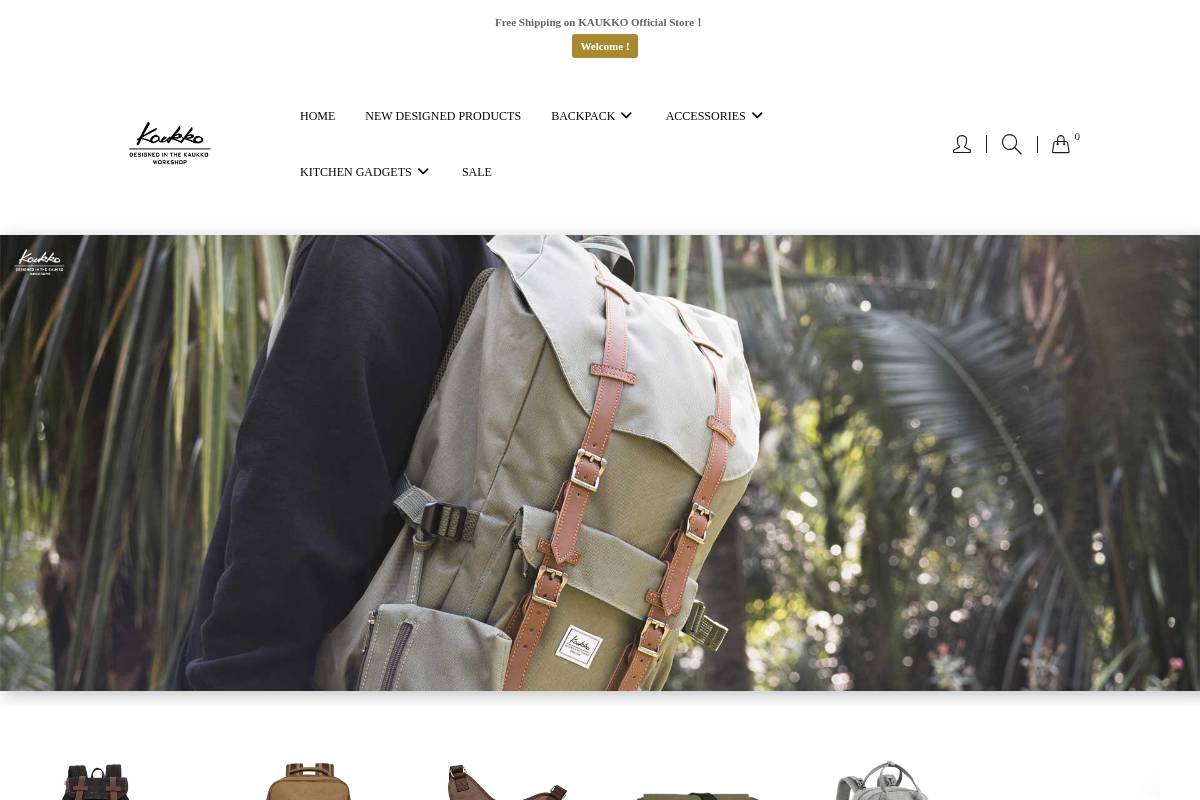 kaukko.com homepage screenshot