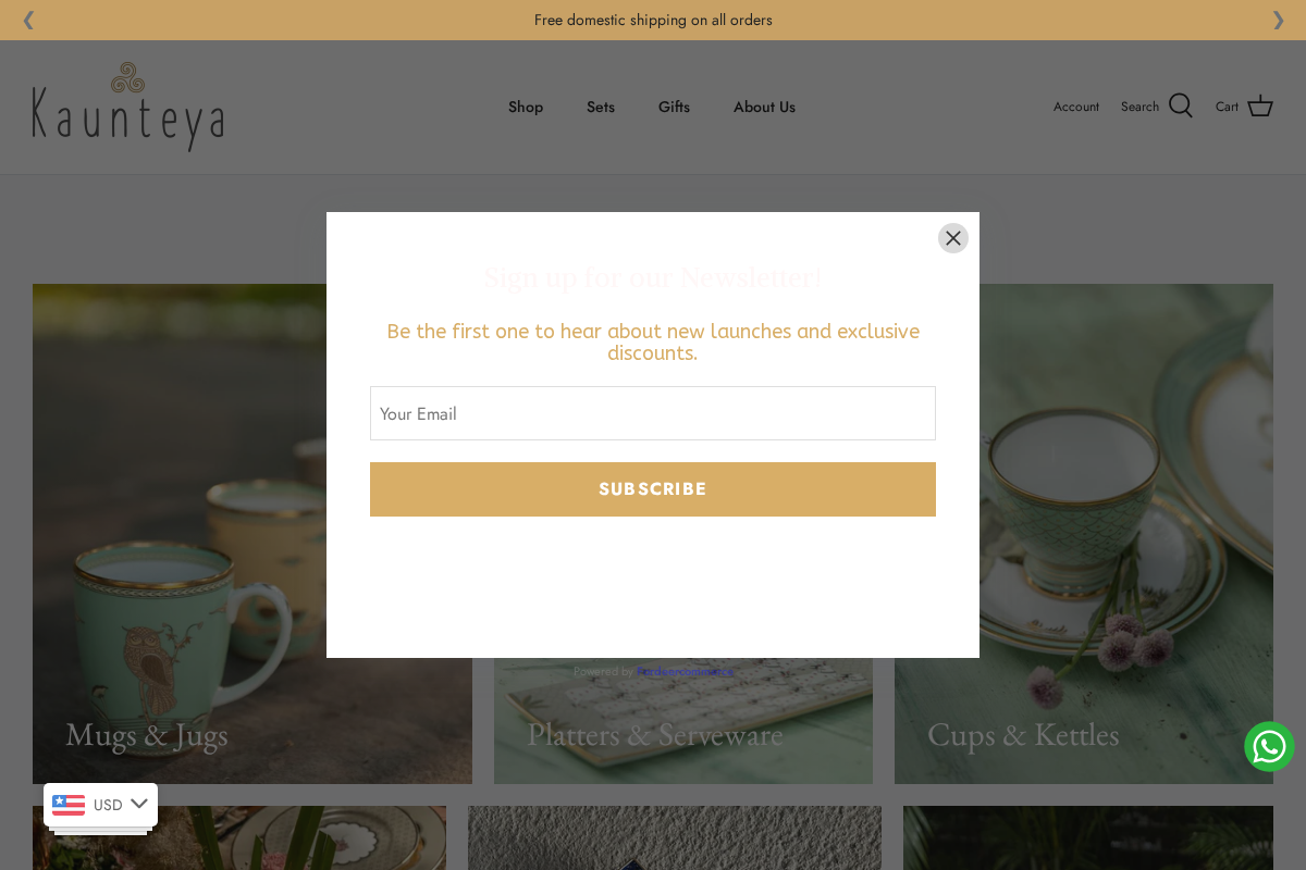 Kaunteya homepage screenshot