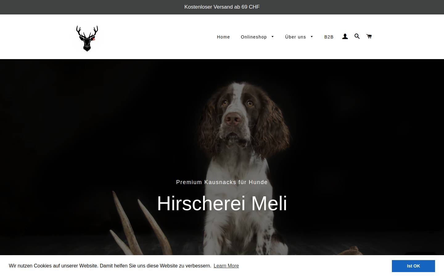 kausnack.ch homepage screenshot
