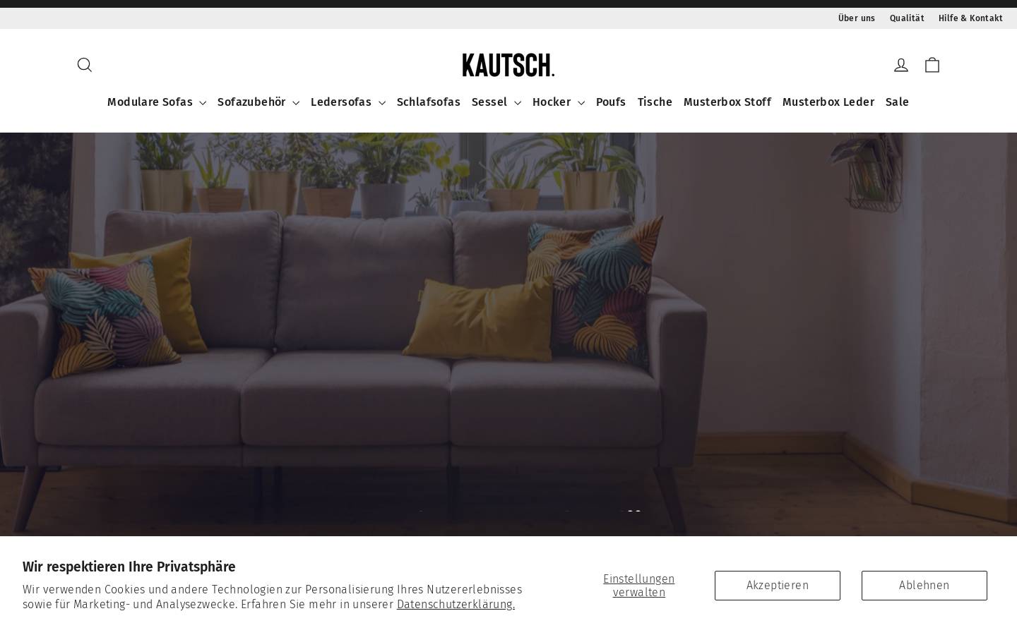 Kautsch homepage screenshot