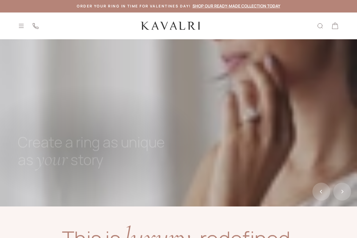 KAVALRI homepage screenshot
