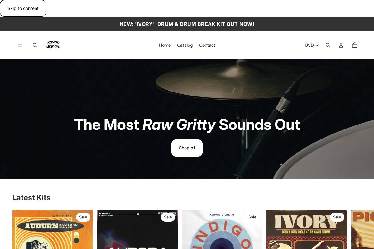 kavandignam.com homepage screenshot