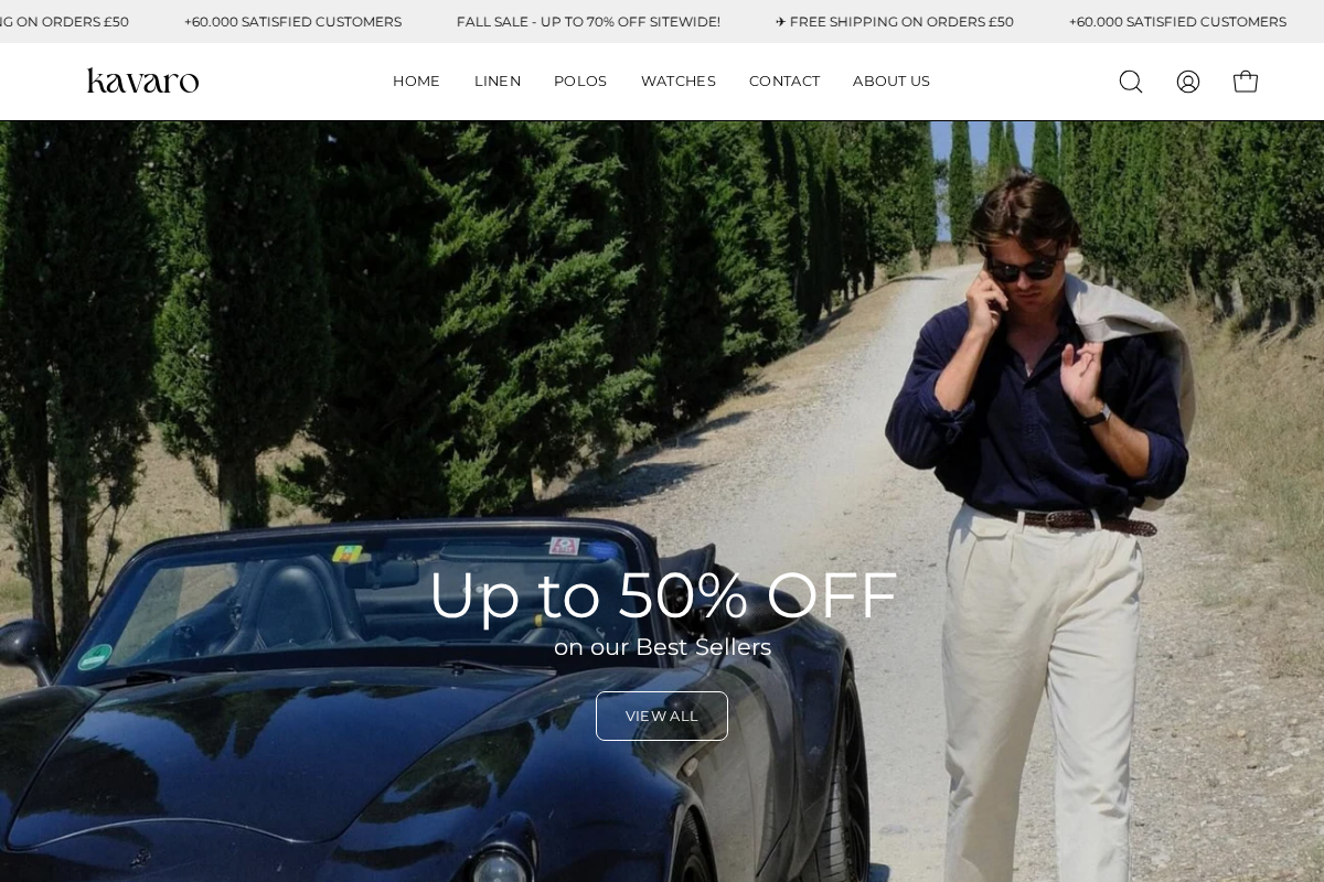 Kavaro homepage screenshot