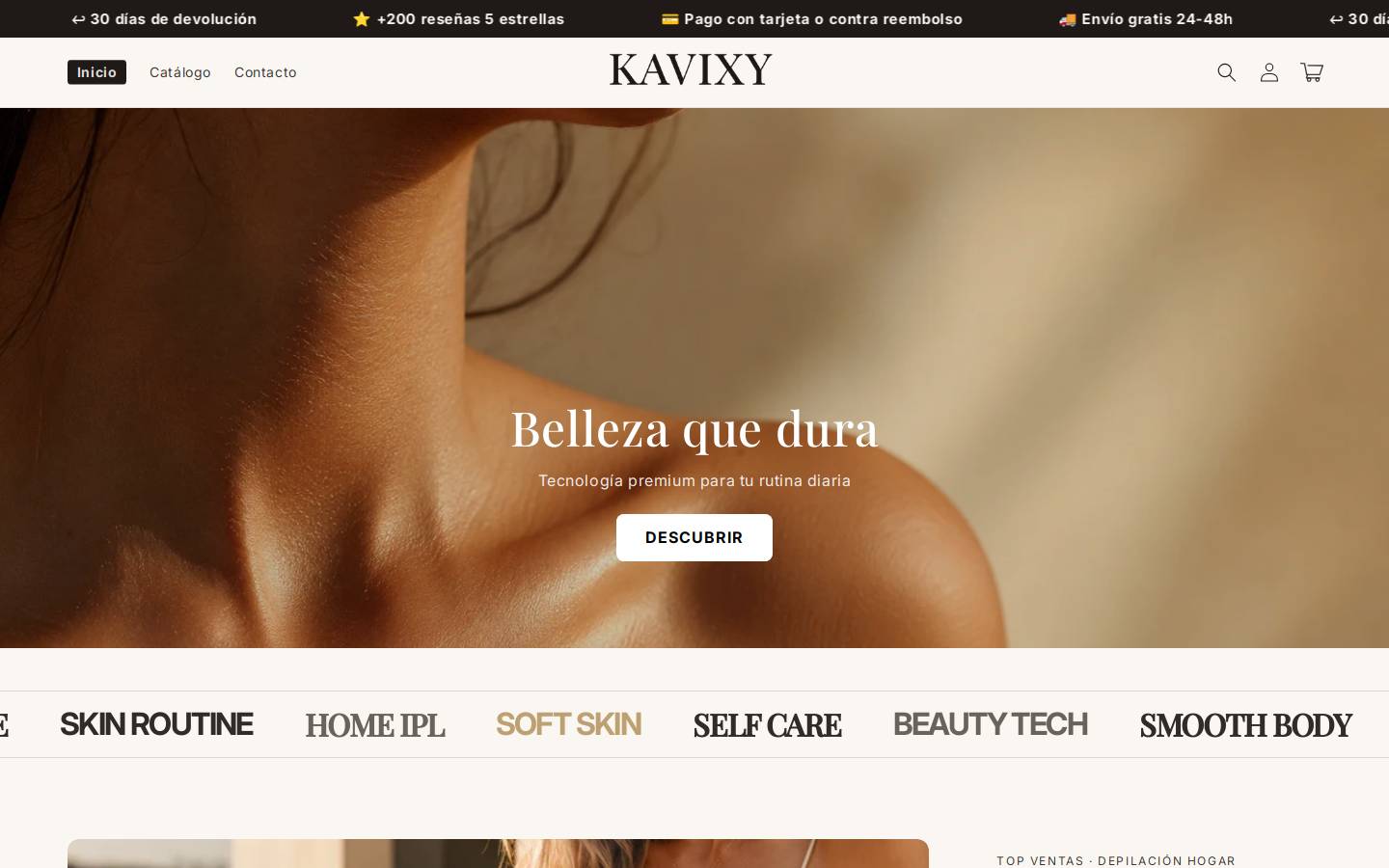 kavixy.com homepage screenshot