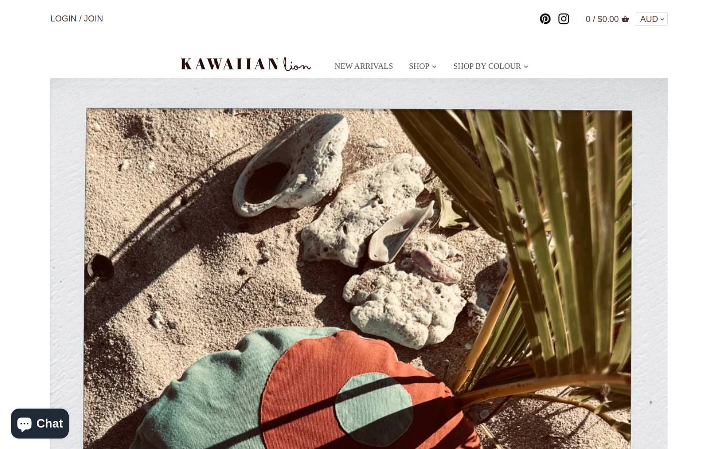 kawaiianlion.com homepage screenshot