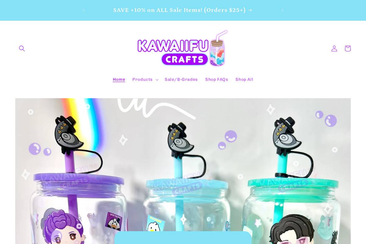 kawaiifucrafts.com homepage screenshot