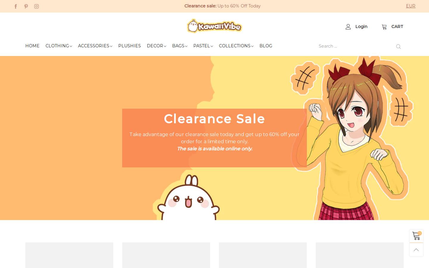 Kawaiivibe homepage screenshot