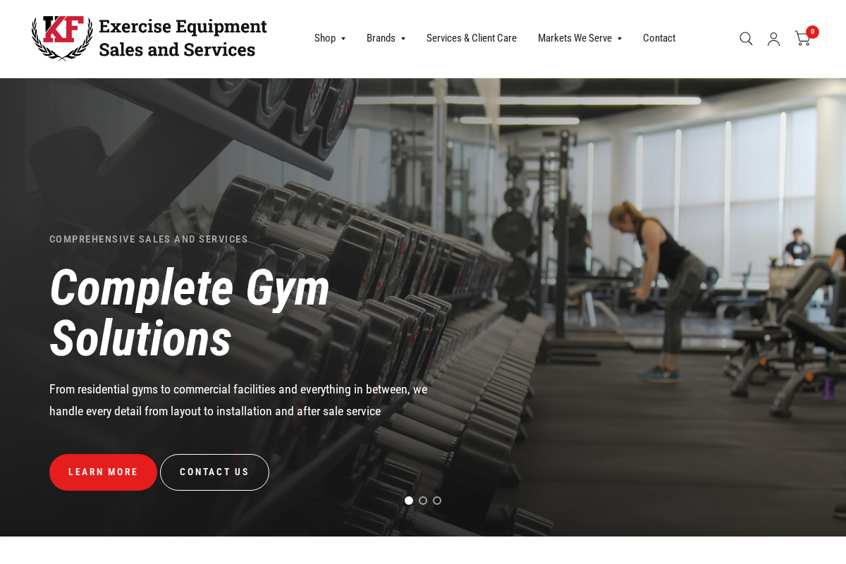 Kawartha Fitness homepage screenshot