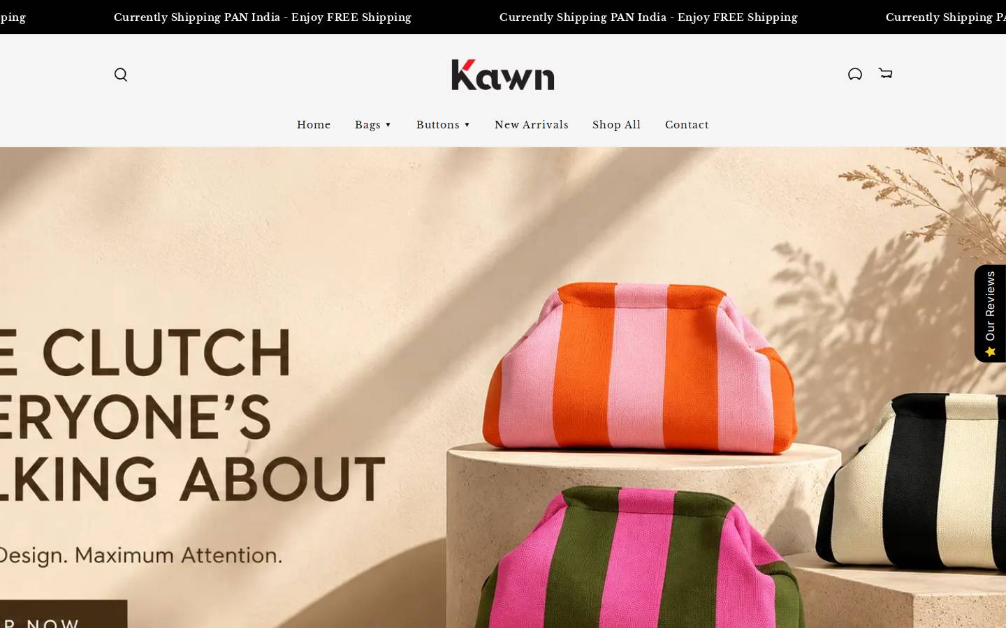 kawn.in homepage screenshot
