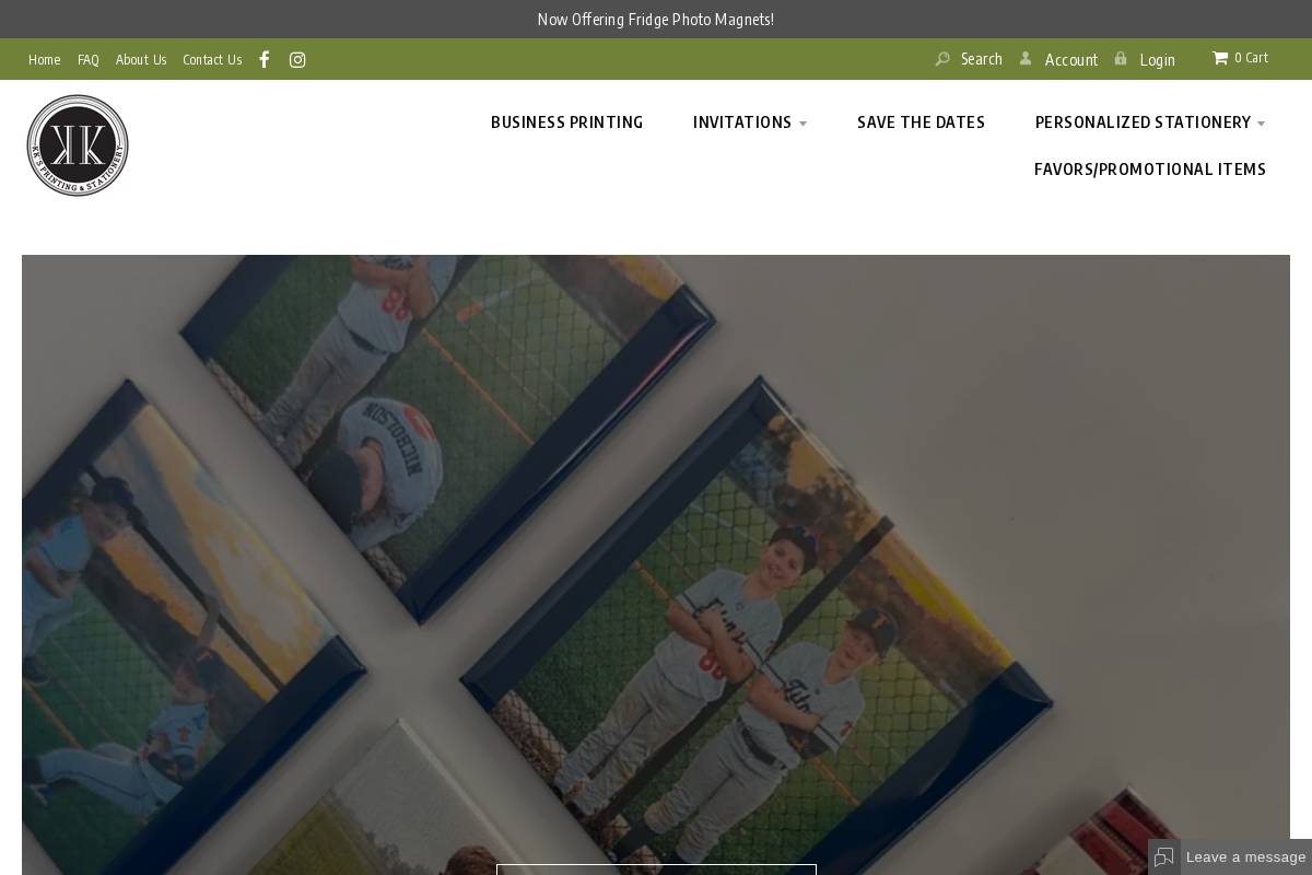 kay-kays.com homepage screenshot