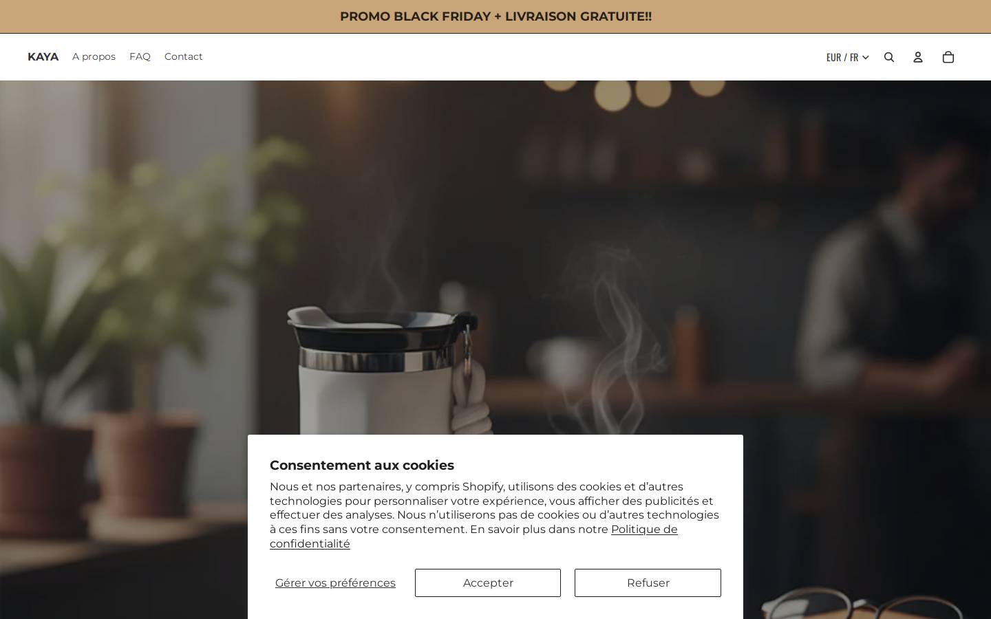 kaya-shop.com homepage screenshot