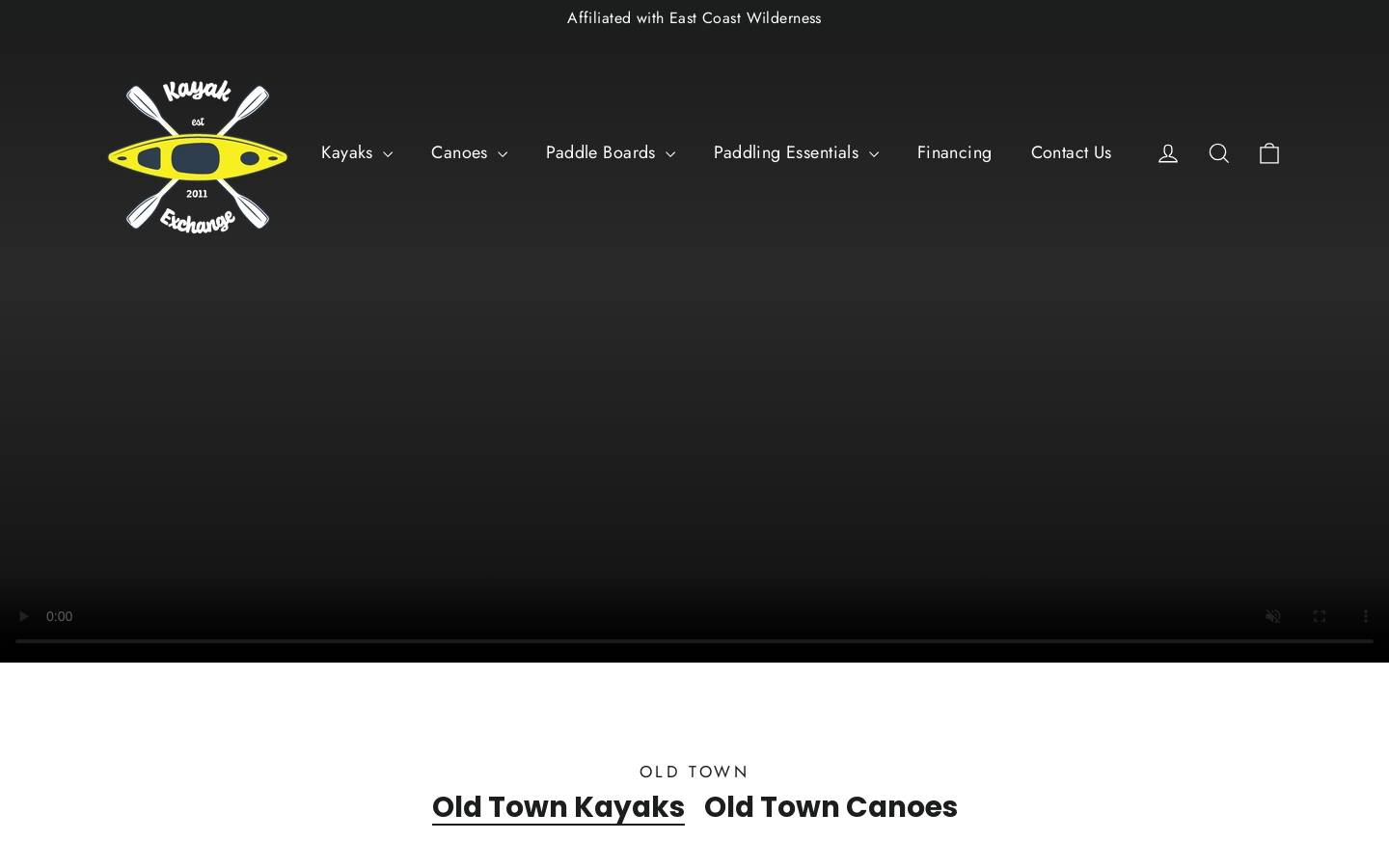 kayakexchange.ca homepage screenshot