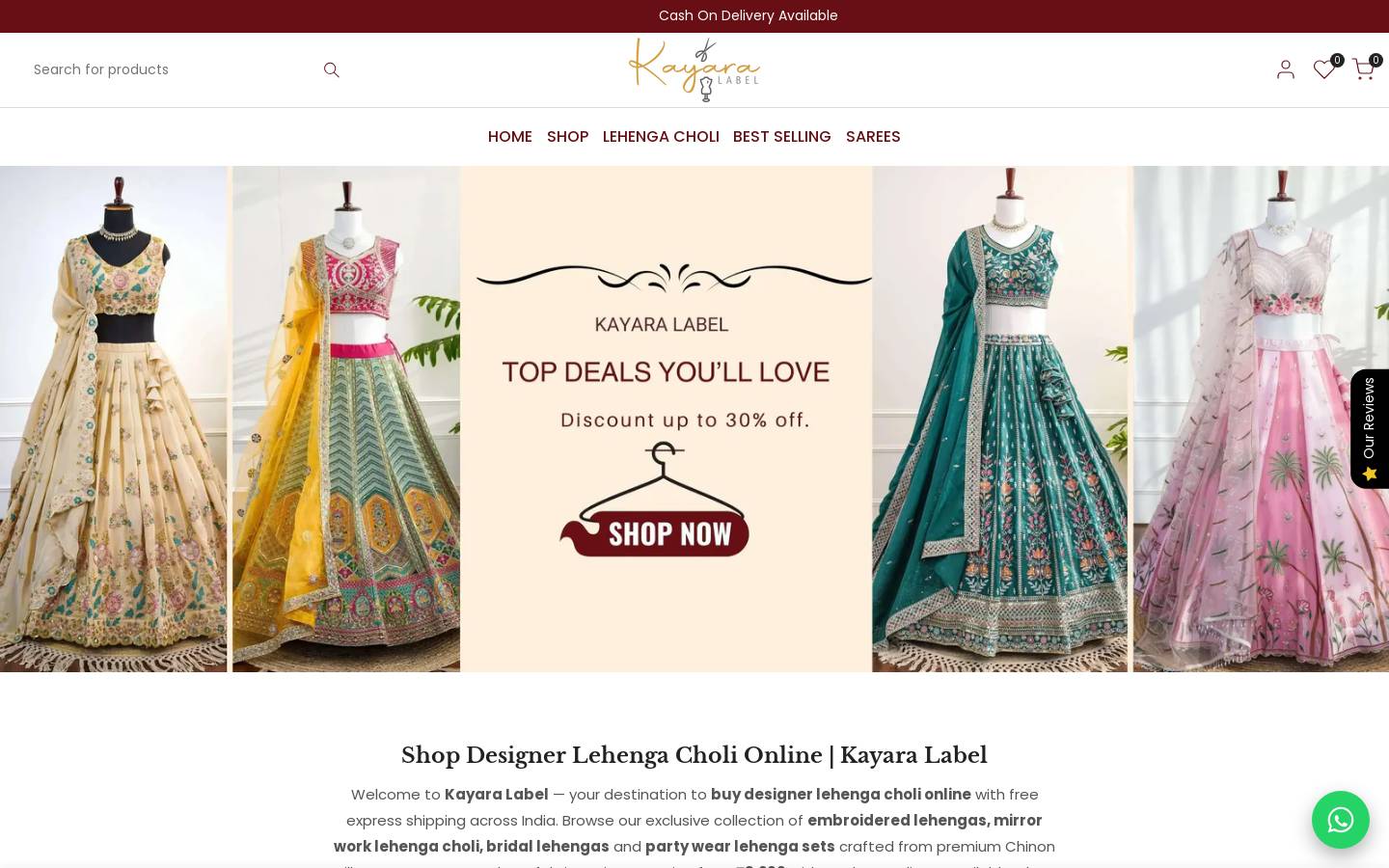 kayaralable.com homepage screenshot