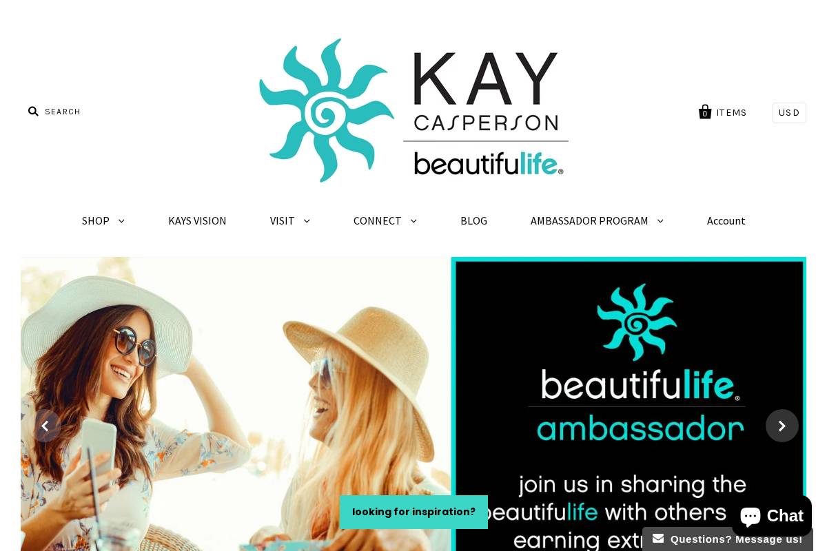 kaycasperson.com homepage screenshot