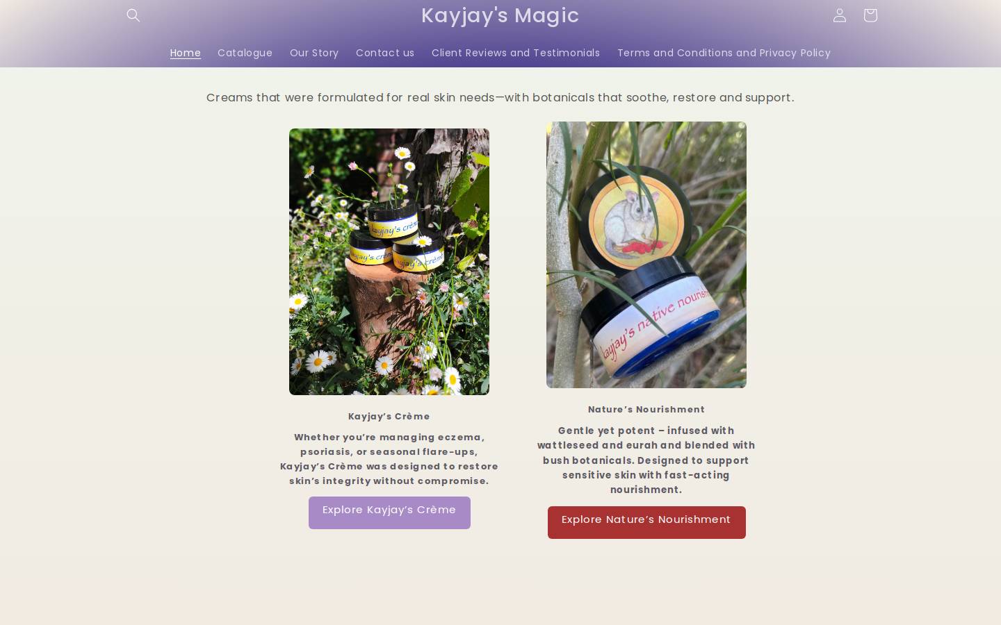 kayjaysmagic.com homepage screenshot