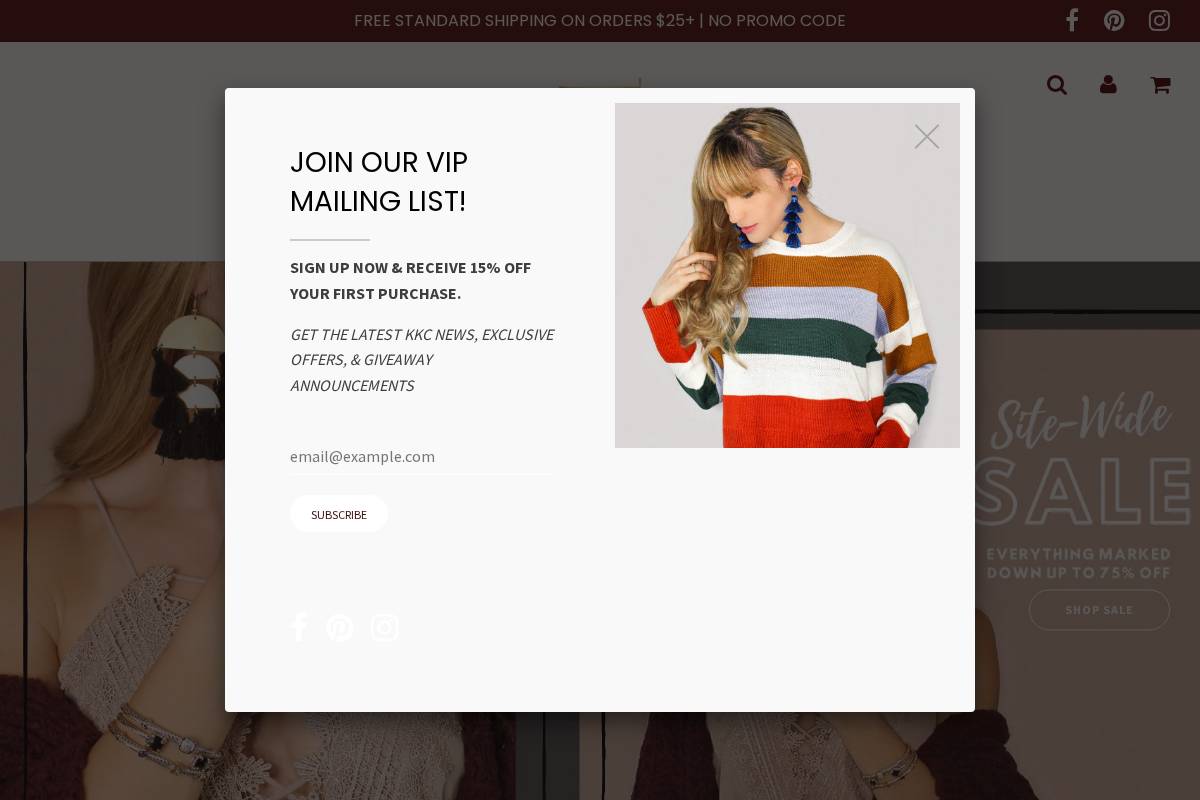 kaykcouture.com homepage screenshot