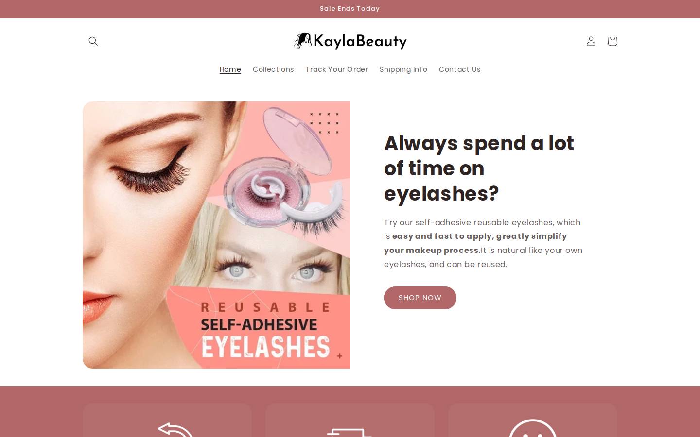 kayla-beauty.com homepage screenshot