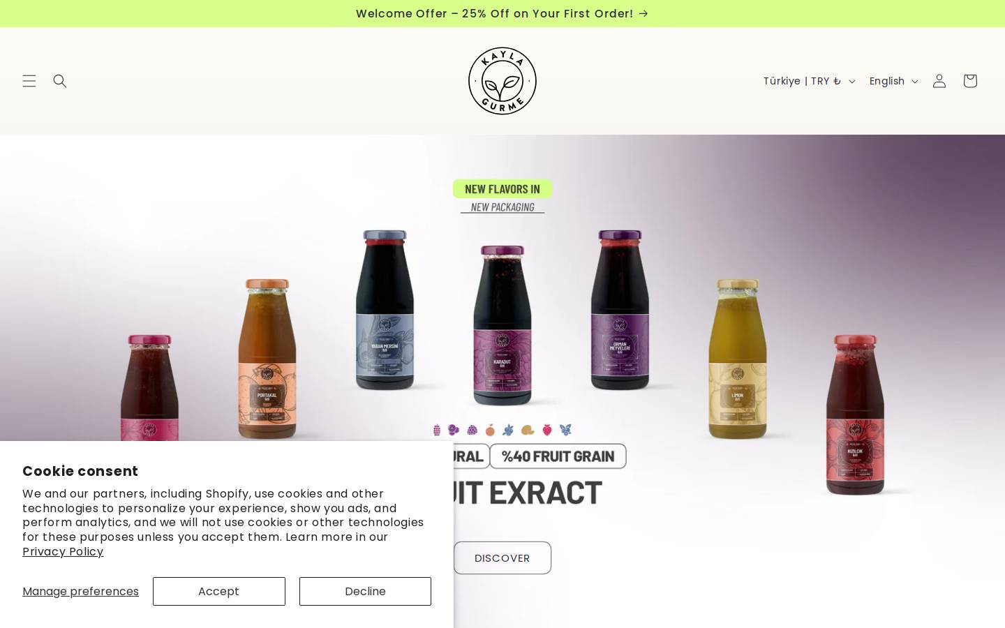 kaylagurme.com homepage screenshot