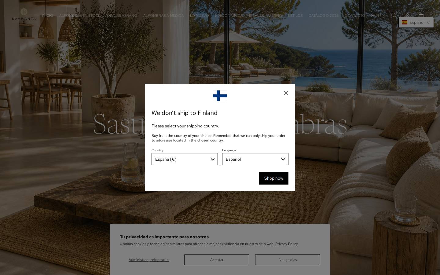 kaymanta.es homepage screenshot